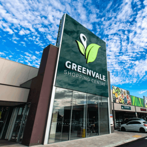 Exterior of shopping centre