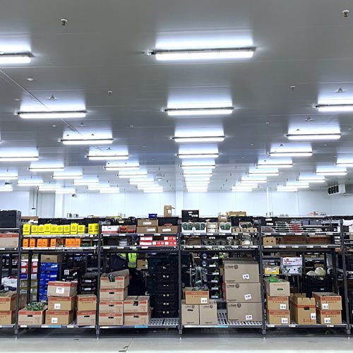 Interior supermarket distribution hub