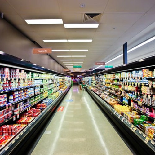 interior of supermarket